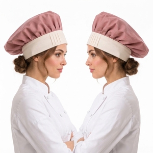 Premium Women <b>Chef</b> Cap Cotton Blend Kitchen <b>Hat</b> Breathable Fabric Comfortable Fit Professional Culinary Restaurant Workwear OEM - Product Image 6