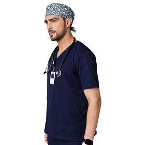 Men Doctor <b>Scrub</b> <b>Cap</b> Adjustable Medical Surgical Hat Breathable Cotton Operating Room Nurse Headwear Hospital <b>Scrub</b> <b>Cap</b> - Product Image 2