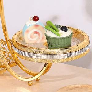 Plateau de service moderne en cristal de luxe, passe au lave-vaisselle et écologique, pour la maison, les mariages et les fêtes - Product Image 4