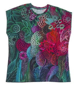 Camisetas de mujer de manga corta 3D sueltas con estilo de calidad superior 98% algodón 2% Spandex diseño impreso Digital personalizado logotipo Casual - Product Image 3