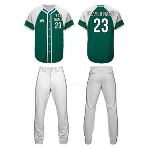Vêtements de sport respirants et à séchage rapide, uniforme de baseball avec logo personnalisé, uniforme de baseball de haute qualité en vente en ligne - Product Image 1