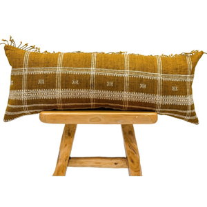 Styles bohèmes rustiques oreillers lombaires longs en laine chaude doux au toucher taille personnalisée taies d'oreiller confortables pour la maison oreillers de taille personnalisée - Product Image 1