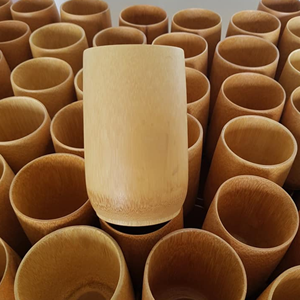 Taza desechable de bambú para llevar café, leche, té, venta al por mayor, 99GD - Product Image 2