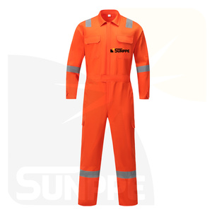 Dropshipping 100% Cotton Wearpack EPI Welding Cleaner Hi Vis Safety Suit Cold Storage Coverall for Construction Workers - Product Image 4