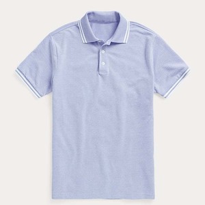 Personalizado de secado rápido de los hombres para camisetas de polo de alta calidad 100% algodón de peso pesado Color sólido diseño Casual con patrón de rayas - Product Image 1