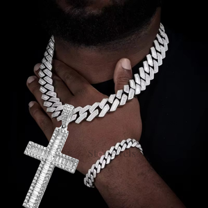 Baguette plaquée or en argent sterling 925 Design VVS Moissanite naturelle certifiée GIA Lab Grown Diamond Hip-Hop Fine - Product Image 6