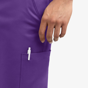 Venta al por mayor Unisex médico Scrubs Jogger pantalón enfermera desgaste Scrubs traje Hospital ropa de trabajo pantalones atléticos rayón lona 2026 - Product Image 3