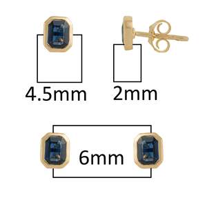 Pendientes de Aro con Flor de Diamantes y Moissanita en Oro de 14K para Compromiso - Product Image 4