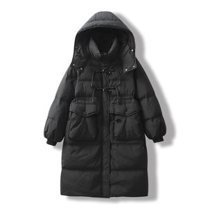 2026 <b>Women</b> Long Puffer <b>Coat</b> Winter Warm Thick Quilted Hooded Jacket High Quality Custom Logo OEM ODM Wholesale - Product Image 3