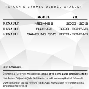Griffe de porte-rideau arrière pour Renault Megane 2, Samsung, Fluence - Product Image 2