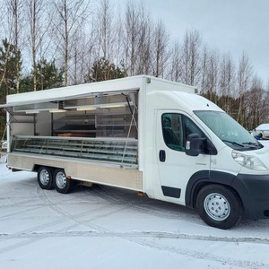 Vente chaude, camion de crème glacée en aluminium OEM, chariot de nourriture mobile, remorque avec certification CE, remorques de restauration personnalisées - Product Image 4