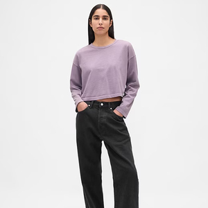 เสื้อยืดครอปโอเวอร์ไซส์ผ้าฝ้ายออร์แกนิคสำหรับผู้หญิง แบบ 3 มิติ สไตล์วินเทจ เนื้อผ้านุ่ม หนา ระบายอากาศได้ดี ป้องกันรังสียูวี ปรับแต่งได้ - Product Image 3