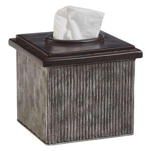 ที่ใส่กระดาษทิชชูโลหะชุบสังกะสีคุณภาพพรีเมี่ยมที่มีรูปลักษณ์เรียบง่ายไม่ซ้ำใครเหมาะสำหรับห้องน้ำหรือของตกแต่งบ้านไร่ - Product Image 6