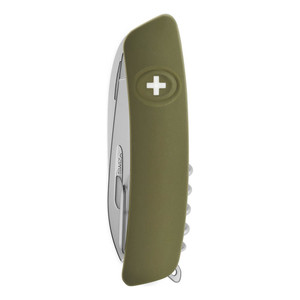 Navaja Plegable Swiza Allmatt Standard D05 con 13 Funciones y Sierra, Color Oliva - Product Image 3