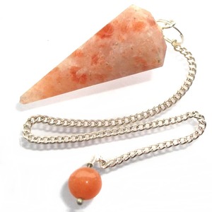 Wholesale Bulk Customized Sizes 6 Faceted Cone Sunstone Crystal Pendulum Handmade <b>High</b> Quality Black Energized <b>Healing</b> Mascot - Product Image 5