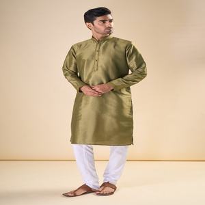 Collection de mariage soie pure avec Pintex Work Men Kurta Pajama Fabricant et fournisseur au taux le plus bas - Product Image 1