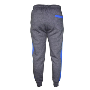 Collection d'hiver, survêtement pour homme, bleu et gris, bloc de couleur, coton, molleton technique personnalisé, ensemble deux pièces, streetwear, vente en gros - Product Image 6