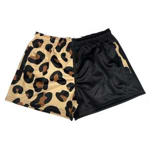 Vente en gros de shorts d'uniforme de rugby de football en polyester 100%, style décontracté, poches élastiques à fermeture moyenne, service OEM de couleur en toile unie - Product Image 1