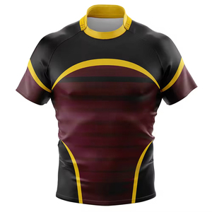 Maillot de Rugby pour Hommes, Vêtements de Sport Anti-Rides, Respirant et Vente à Chaud, Qualité Supérieure, Fait sur Mesure, Prix Bon Marché - Product Image 1