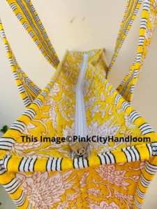 Handmade <b>Women's</b> Fashionable Floral Printed <b>Tote</b> <b>Bag</b> Quilted Shoulder <b>Bags</b> <b>Canvas</b> Hand Block Cotton Summer Traveling Custom - Product Image 4