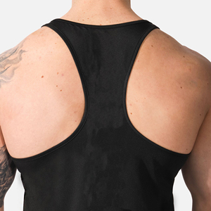 Camiseta de tirantes de gimnasio sin mangas con cuello redondo de alta calidad para hombre, diseño personalizado y logotipo, ropa de poliéster personalizada al por mayor - Product Image 6