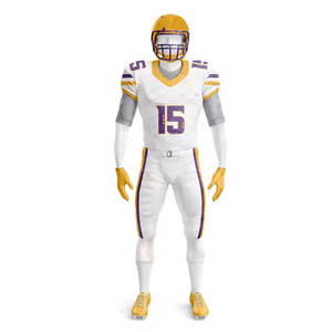 Kit de uniforme de fútbol americano Pro Tackle Jersey con Max Grip Padding Set para partidos difíciles Kit de uniforme de fútbol americano - Product Image 2