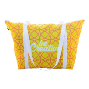 Sac de plage promotionnel écologique SuboShop Playa Zip pour gadgets - Product Image 1