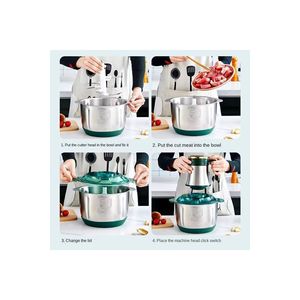 Tritacarne elettrico in acciaio inox a 5 segmenti tritatutto frutta vegetale tritatutto Rondo frullatore