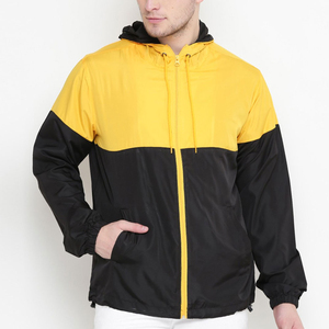 Comfortable Hooded Coated <b>Men</b> Windbreaker <b>Jackets</b> <b>Lightweight</b> Nylon Material Waterproof Quick Dry Breathable OEM Custom - Product Image 1