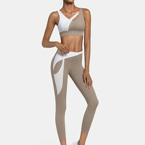 New Design 2023 <b>Fabric</b> Spandex <b>Nylon</b> Breathable Women Yoga Tops Bra Solid Color and Sexy Sports Bra Outdoor Fitness Yoga Wear - Product Image 2