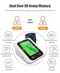 디지털 대형 스크린 충전식 혈압계 건강 관리 의료 상완 혈압 모니터 - Product Image 3