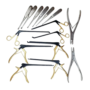 Juego de Curetas Óseas Kerrison Rongeur de 15 Piezas, Reutilizables, Manuales, con Certificación CE, de Acero Inoxidable, Instrumentos Quirúrgicos Ortopédicos para Columna Vertebral - Product Image 1