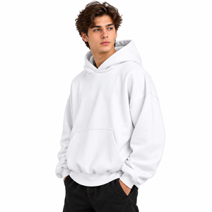 Sudadera con Capucha Unisex de Corte Holgado con Bolsillo Frontal, Diseño Personalizable para Pedidos al por Mayor y Negocios de Ropa - Product Image 3