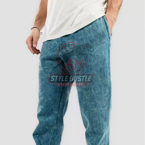 Pakistan Made Cheap Price Solid Color Acid Wash <b>Trouser</b> High Quality Comfortable Men Casual <b>Trouser</b> - Product Image 6