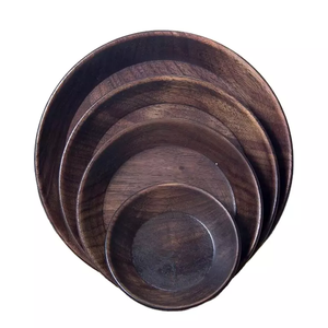 Bandeja rectangular de madera antigua antideslizante de alta durabilidad personalizada/soporte hecho a mano Barware para boda último diseño - Product Image 4