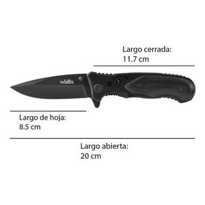 Coltello con serratura Wallis K900486 con manico in legno d'ulivo e lama in acciaio - Product Image 2