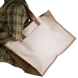 Sac fourre-tout grand format 100% coton personnalisable avec poignée longue et fermeture éclair - Réutilisable pour les courses et les activités de plein air - Product Image 4