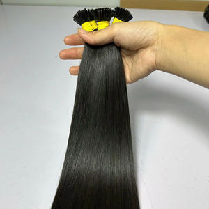 Extensions de cheveux en kératine brute, 100% cheveux naturels bruts, extensions de cheveux humains à double trame, extensions de cheveux vietnamiennes à pointe I, vente en gros - Product Image 1