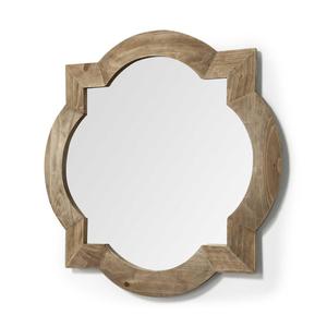 Miroir mural en bois tendance, look attrayant et élégant, design écologique personnalisable, hébergement confortable, meilleur prix - Product Image 1