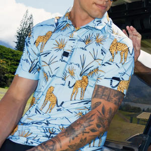 . Polo de golf à manches courtes pour hommes design respirant avec col idéal pour les occasions quotidiennes de fitness en plein air - Product Image 5