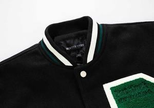 OEM chaqueta de grafiti para los hombres de alta calidad de invierno de encargo al aire libre de béisbol Letterman chaquetas de cuero para los hombres de talla grande para la venta - Product Image 2