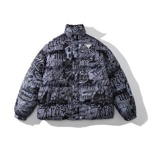 Veste matelassée pour homme avec logo personnalisé, manches longues, capuche, vêtements d'hiver et prix de gros, veste matelassée - Product Image 1