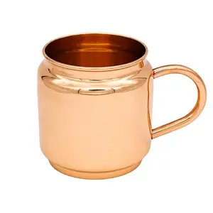 Tasse en cuivre pur de qualité supérieure tasse en cuivre à boire en gros personnalisée pour la maison hôtel restaurant pichet en cuivre indien