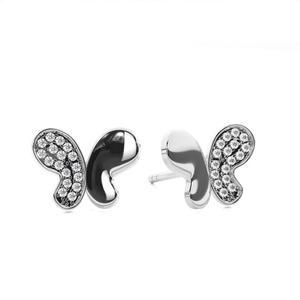Design de luxe femmes bijoux fins or blanc rond taille brillante laboratoire cultivé diamant concepteur goujon boucles d'oreilles fines cadeau pour elle - Product Image 1