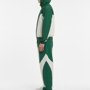 Conjunto Deportivo de 2 Piezas, Estilo Urbano, Corte Regular, Personalizado, 100% Algodón, Cortavientos, Ligero, Sudadera con Capucha y Cremallera, Pantalones Jogger Holgados - Product Image 3