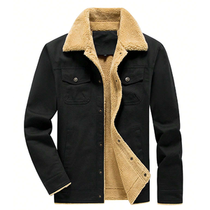 แจ็กเก็ตหนังวัวสำหรับผู้ชาย, เสื้อคลุมขนสัตว์ระดับพรีเมียมสำหรับฤดูหนาวพร้อมซับในขนนุ่มเสื้อโค้ทหรูหราให้ความอบอุ่นมีสไตล์สำหรับสภาพอากาศหนาวเย็น - Product Image 5