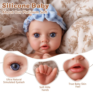 Muñecas Reborn de Silicona de Cuerpo Completo Babeside, <span class=keywords><strong>Muñeca</strong></span> de Niña Pequeña Realista de 12 Pulgadas - Product Image 4