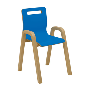 Silla de madera contrachapada Montessori de aspecto moderno para la escuela y sala de estar, muebles de jardín de infantes hechos en Turquía, venta al por mayor - Product Image 1