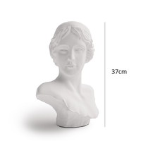 Figurine artistique traditionnelle en résine blanche, portrait de Vénus, 37 cm, décoration de table