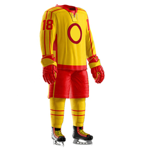 Nuevo uniforme de hockey sobre hielo de poliéster de alta calidad, ropa de equipo de impresión por sublimación, uniforme de hockey sobre hielo personalizado para hombres - Product Image 3